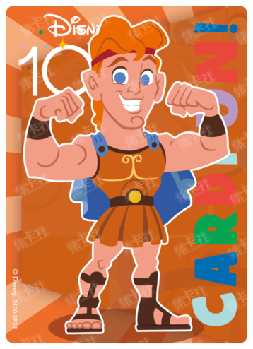 Cardfun Joyful Hercules Rainbow Card Disney 100 D100-SR22