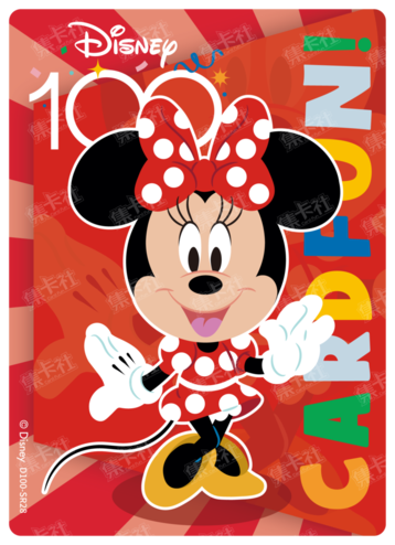 Cardfun Joyful Minnie Mouse Rainbow Card Disney 100 D100-SR28