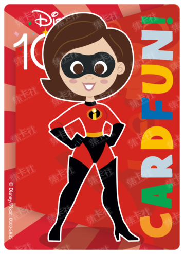 Cardfun Joyful Elastigirl Rainbow Card Disney 100 D100-SR35