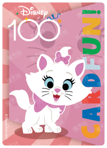 Cardfun Joyful Marie Rainbow Card Disney 100 D100-SR41