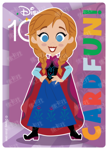 Cardfun Joyful Anna Rainbow Card Disney 100 D100-SR48