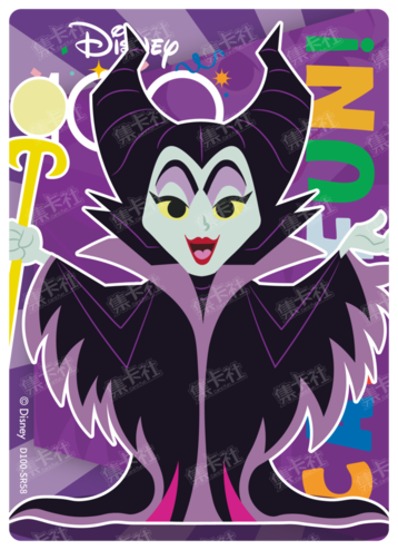 Cardfun Joyful Maleficent Rainbow Card Disney 100 D100-SR58