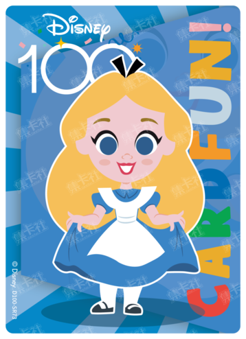 Cardfun Joyful Alice Rainbow Card Disney 100 D100-SR73