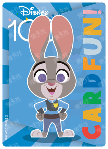 Cardfun Joyful Judy Hopps Rainbow Card Disney 100 D100-SR81