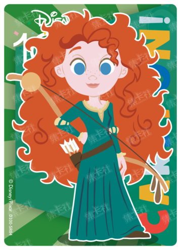 Cardfun Joyful Merida Rainbow Card Disney 100 D100-SR84