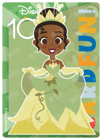 Cardfun Joyful Tiana Rainbow Card Disney 100 D100-SR96