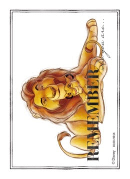 Cardfun Joyful Simba & Mufasa Lenticular Card Disney 100 D100-HR14