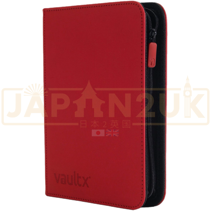 Vault X - 4-Pocket Exo-Tec® - Zip Binder - Fire Red