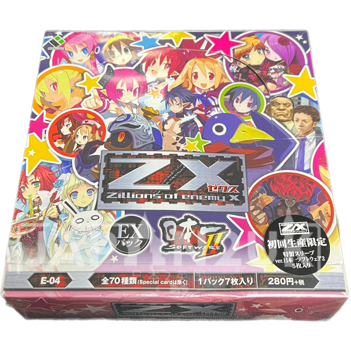 Z/X Zillions of Enemy X Nippon Ichi Software 2 E-04 Japanese Booster Box